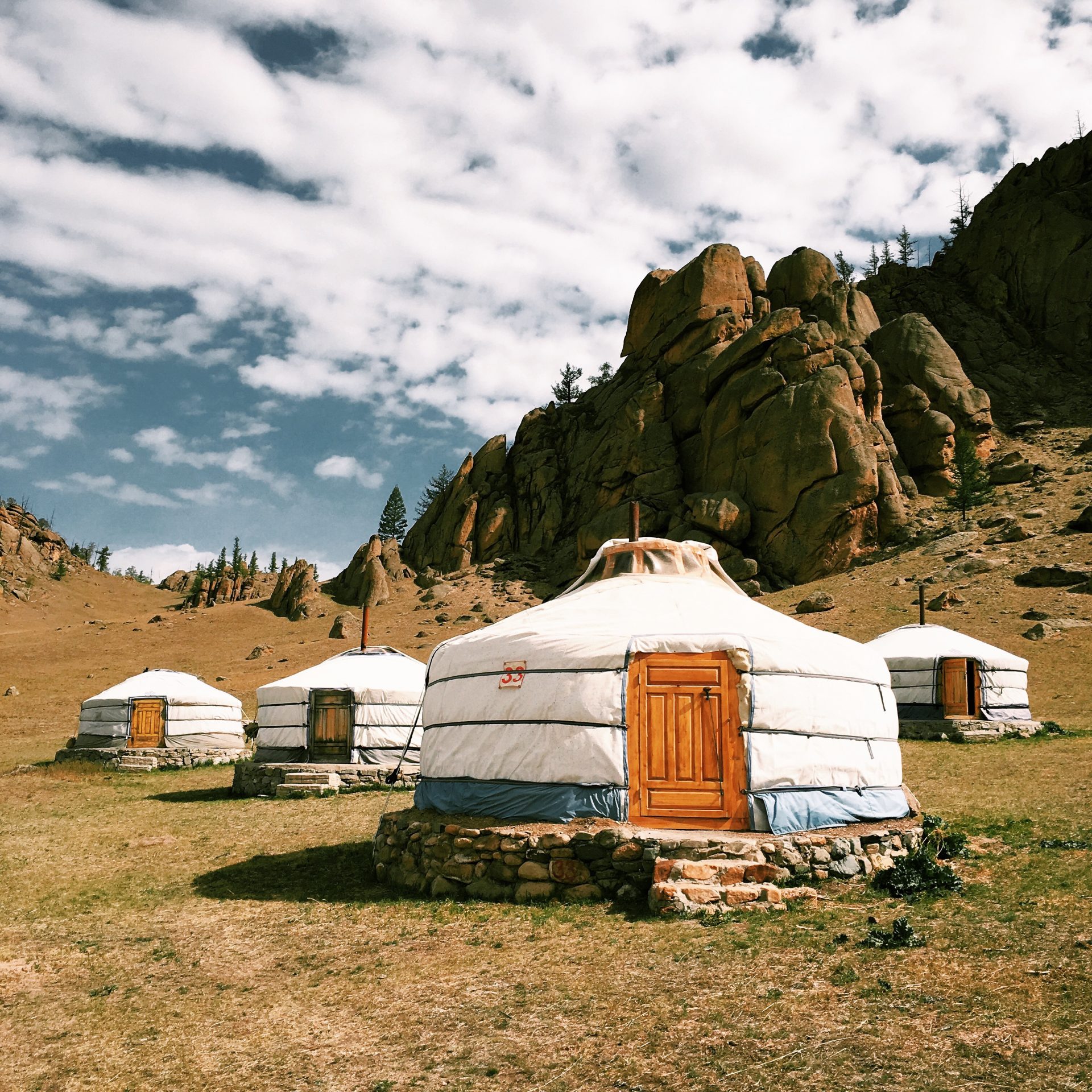 Mongolische Jurten (Foto: Dennis Schmelz)